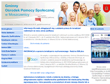 Tablet Screenshot of gops.moszczenica.pl